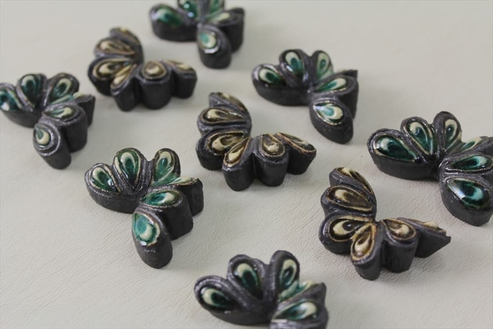 川崎萌　陶印箸置き